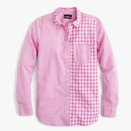 Gingham cocktail shirt at J. Crew